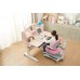 Children Kids Ergonomic 1M Study Desk with Adjustable Double-Winged Swivel Chair Set